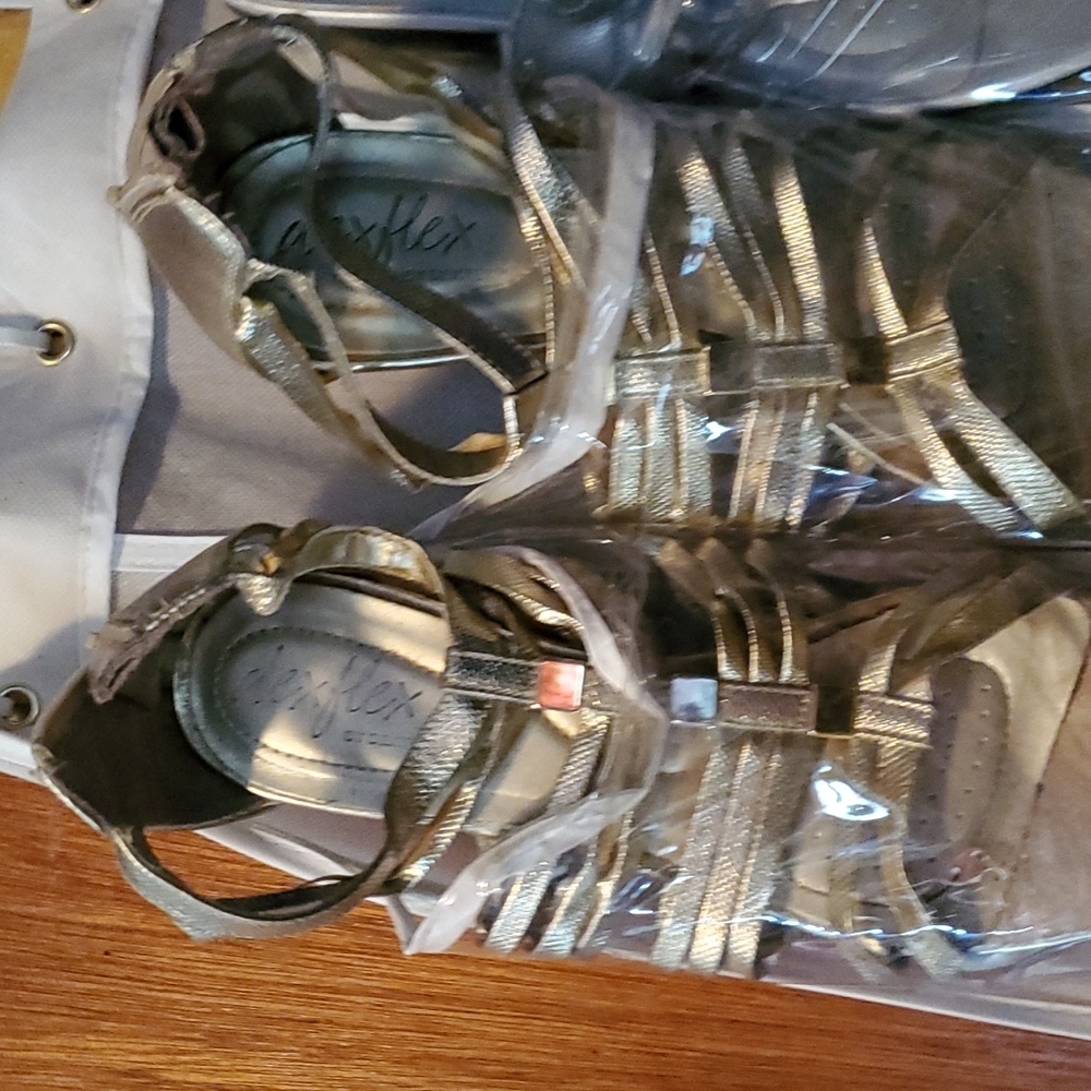 Gold and Silver Sandals